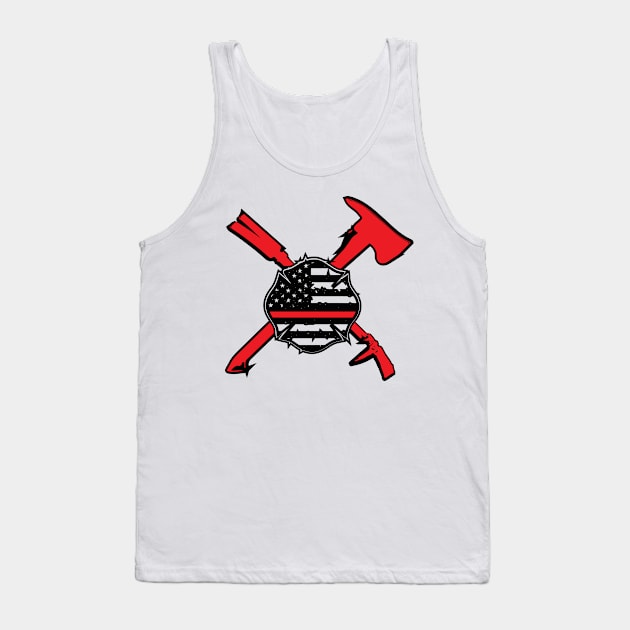 fire department shield Tank Top by WPHmedia